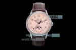 GR Factory Swiss Replica Patek Philippe Grand Complications Perpetual Calendar Pink Dial Watch
